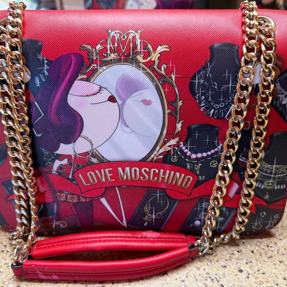 Love Moschino Red Shoulder Bag